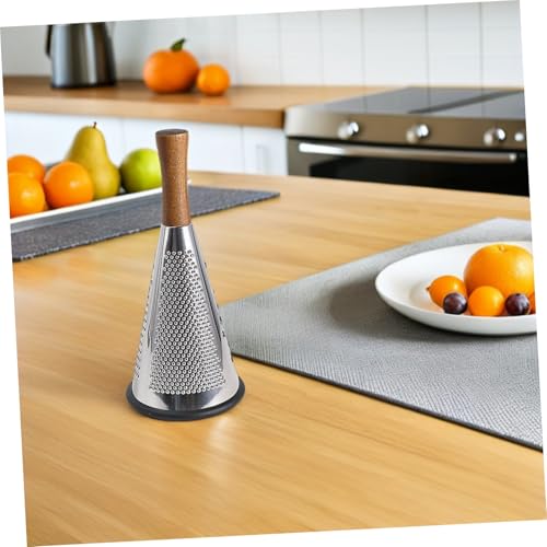 Rallador de queso metálico con mango ergonómico FUOYLOO miniatura 4