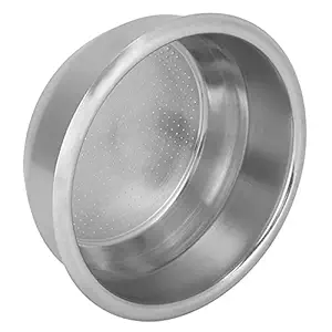 Filter Cup Resuable Coffee Filter Basket Coffee Machine Professional Accessory Double Doses Single Layer Stainless Steel for Coffee Making