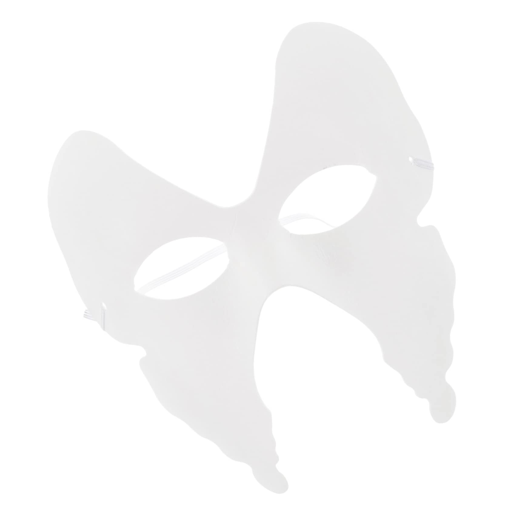 ibasenice 30pezzi Maschere Di Carta Vuote Per Maschere Decorabili Forma Di Farfalla Per Feste e Halloween Per Personalizzazione e Creatività