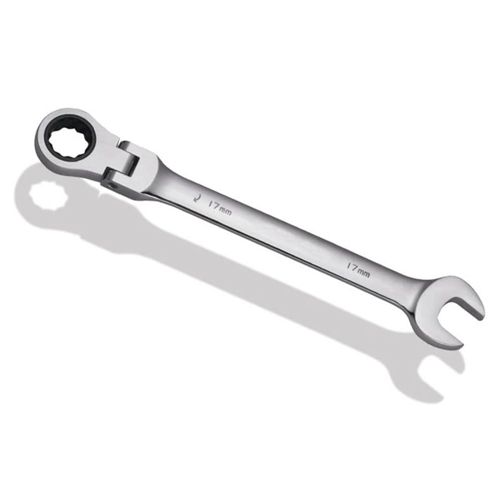 Llave inglesa, Llave ajustable - Llave de trinquete Juego de llaves de herramientas manuales Juego de llaves de acero cromado Llave de trinquete de reparación automática Llave de cambio profesional (C