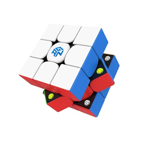 GAN356M Magnetischer 3x3x3 Speed Cube, Stickerless GAN356M Professioneller Zauberwürfel, GANS Cubes Puzzle Spielzeug für Kinder (leichte Version) Cover