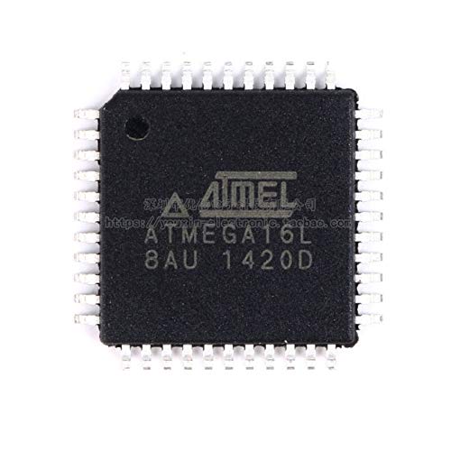 ATMEGA16L-8AU TQFP-44 8-bit 16K Flash Memory microcontroller IC chip semiconductor,Original Packaging Case, Origin IC (Pack of 25 pcs)