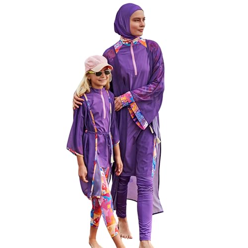Pareo kimono burkini suelto para playa y piscina MARINA SWIMWEAR Lila