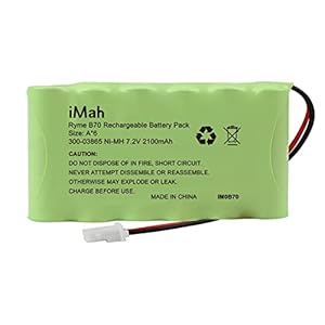 iMah Ryme B70 300-03865 LYNXRCHKIT-HC Battery for Honeywell Ademco LYNXRCHKIT-HC Lynx Plus Panel ADT 300-03865 Ni-MH 7…