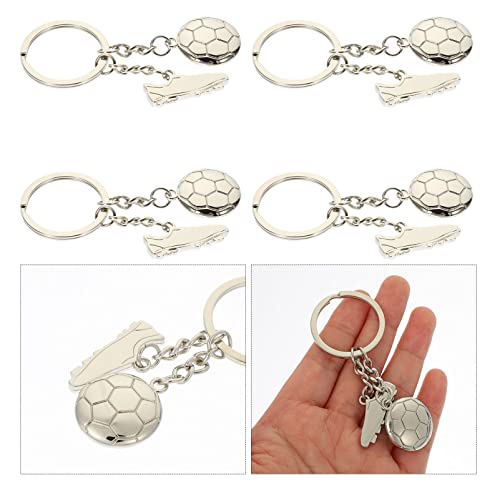 4 Pcs Chaveiro De Sapato De Futebol Chaveiro Tema Futebol Tênis Tênis Chaveiro Mini Chaveiro De Fute