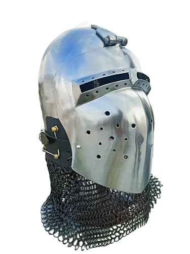 Casque de porc bascinet allemand idéal pour les sports de combat et tournois