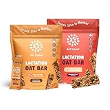 Oat Mama Lactation Bars Variety Pack | Peanut Butter Chocolate Chip & Chocolate Almond Coconut | Essential Breastfeeding Snacks with Oats, Flaxseed & Brewer’s Yeast | Milkflow Lactation Support