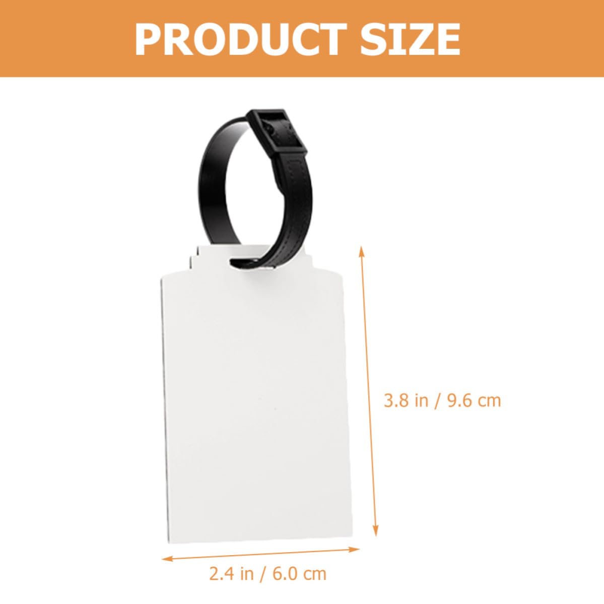 30 Piezas Etiquetas de Equipaje en Blanco de Tablero Compacto