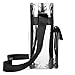 Gonex Clear Crossbody Tote Bag, NFL Stadium Approved PVC Transparent Messenger Shoulder Bag, See Through Bag for Women Black