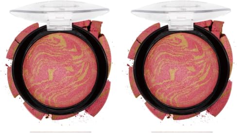Image of FASHION COLOUR Waterproof Tera Cotta Blusher | Long Lasting, Lightweight Makeup Blusher for Face | Excellent Blending Powder | Creamy | 16g | Shade 03 (Pack of 2)