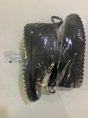 AONEGOLD Kalosze męskie, damskie, krótkie, wodoszczelne, antypoślizgowe kalosze do prac ogrodowych, buty outdoorowe, czarny, 42 EU
