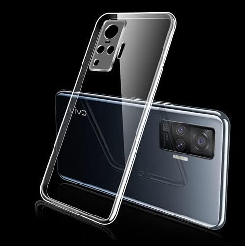 Image of NISHTECH for Vivo X50 Pro 5G Premium Transparent Hybrid Soft Slim Dust Proof Back Case Cover with Camera Protection