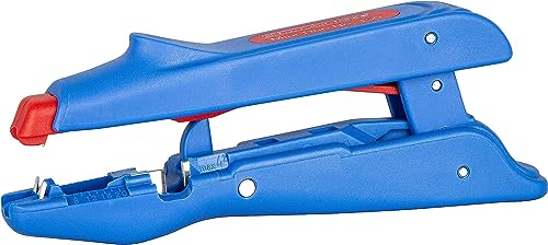 WEICON TOOLS Mini-Duo No. 150 automatische Abisolierzange mit Seitenschneider, Blau, Rot, 160mm