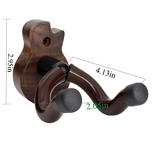 Guitar Wall Hanger Hand Guitar Holder Adjustable Guitar Wall Mount Stand For Acoustic And Electric Guitars Black Walnut #TOP1