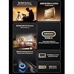 KAIGERR Gaming Laptop, Laptops with AMD Ryzen 4300U(Up to 3.7GHz), 16GB DDR4 512GB SSD Laptop Computer, 16.0inch Windοws 11 Laptop, 1920P FHD Display, WiFi 6, USB3.2, Type_C - Image 2