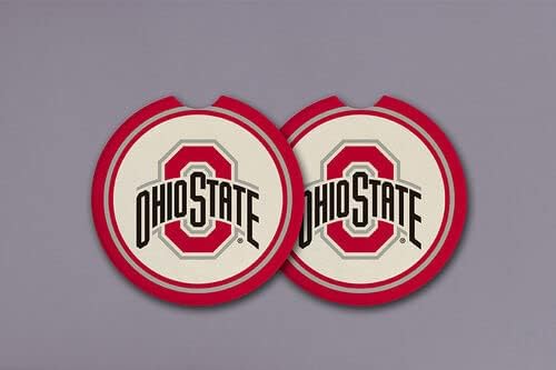 Magnolia Lane Ohio State Buckeyes University Car Coaster, 2.67-inch Length, Car Interior Accessories