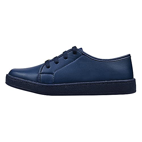 Tênis Feminino Casual Sapatênis Azul Eleganteria Tamanho:34;Cor:Azul Escuro
