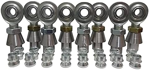 QSC 5/8 X 3/4-16 Economy 4-Link Rod End Kit with 5/8-1/2 High Misalignment Spacers & Bungs .250 Wall, Rod End, Heim Joint