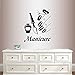 Produktbild LovelyHomeWJ Maniküre Nagel Salon Shop Wand Vinyl Aufkleber Wohnkultur Kunst Aufkleber Nagellack Flasche Handnägel Abnehmbares stilvolles Wandbild 56x68cm