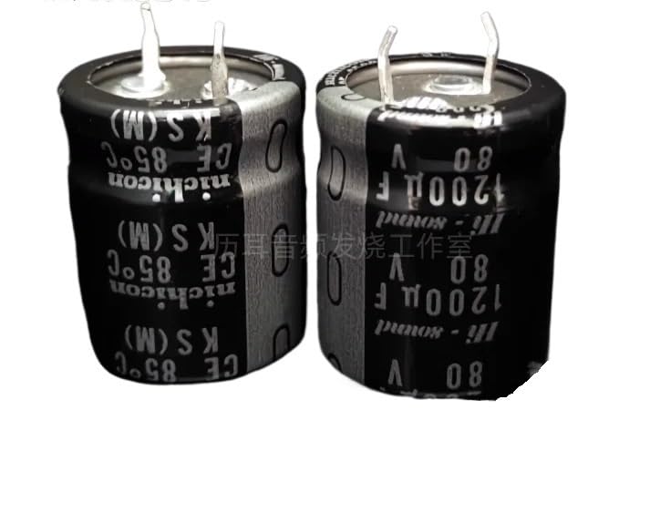 2pcs 80V1200uF 25 * 30 miniaturized electrolytic capacitor Capacitance