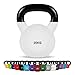 Kettlebell Neopren 2 – 30 kg inkl. Übungsposter (20 Kg - Weiß) Kugelhantel