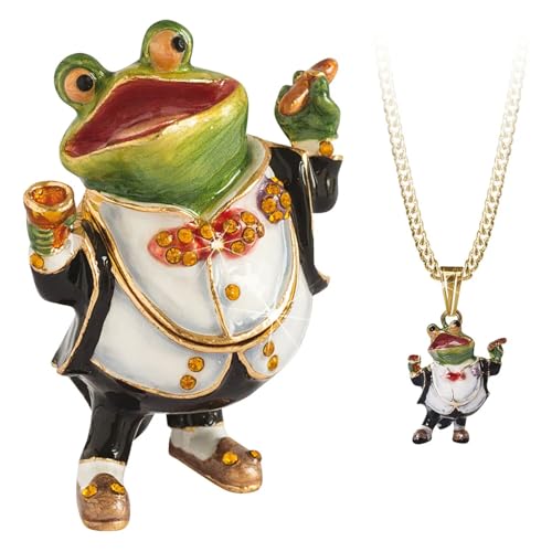 Arora Secrets from Hidden Treasures 1077 Wind in the Willows Toad Trinket Box, Multicolour, One Size