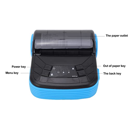 Image of Qinlorgo MTP Thermal Printer 80mm Wireless Portable High Speed 90mm s Low Noise with USB Cable for Receipt Barcode QR Code Printing iOS
