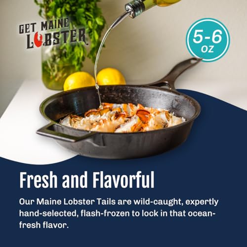 Get Maine Lobster - Large Maine Lobster Tails - 5-6 oz - Robust & Juicy - Wild-Caught & Flash-Frozen - Sustainably Harvested - Thumbnail 3