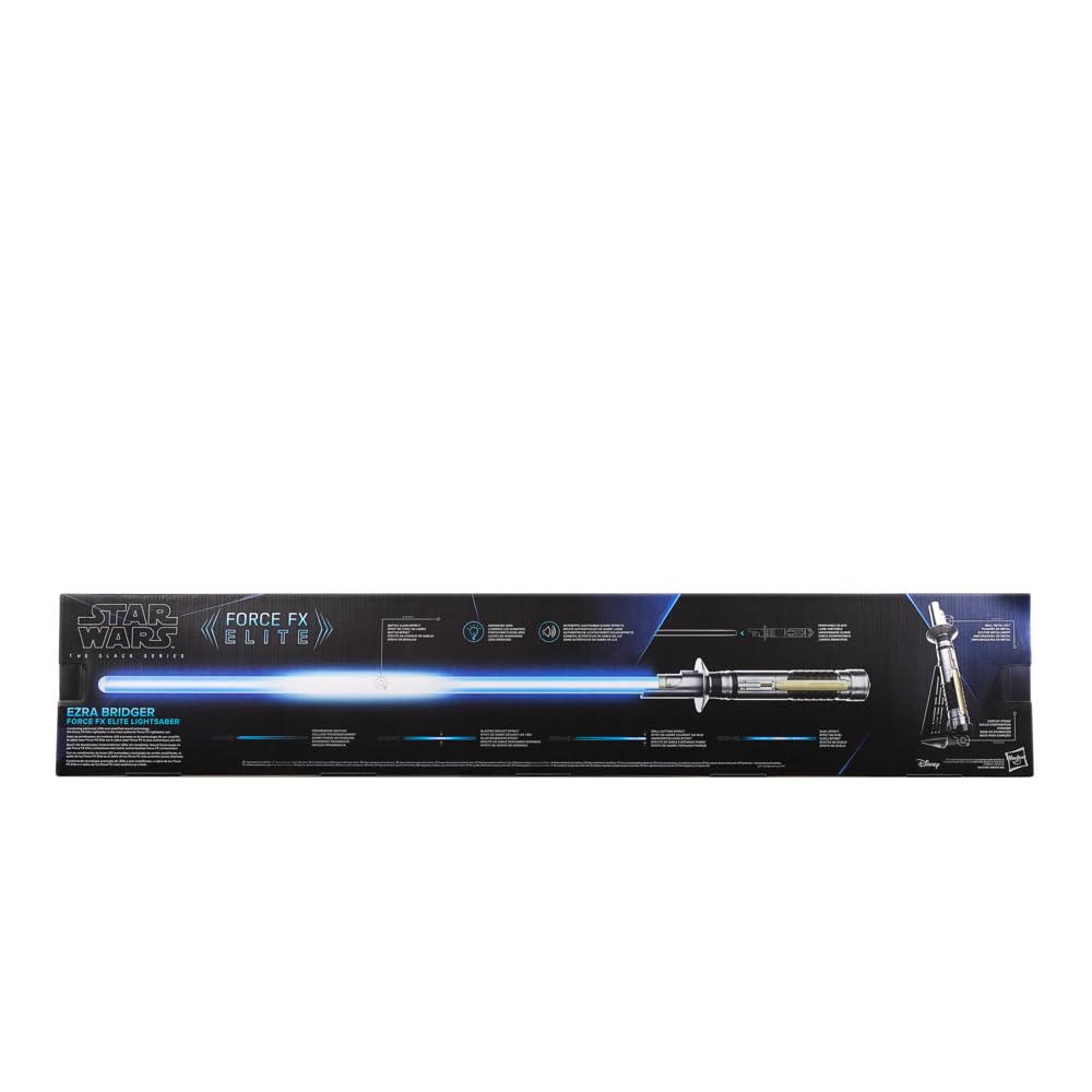 Star Wars Hasbro The Black Series, Spada Laser Force FX Elite di Ezra Bridger, Adatta per Collezionisti e Appassionati di Cosplay dei Supereroi, per Ragazzi e Ragazze dai 14 Anni in Su