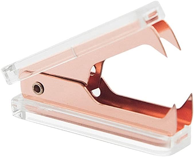 Rose Gold Staple Remover Office Desk Accessories Useful Design