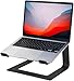 Laptop Stand for Desk Detachable Aluminum Computer Riser Portable Metal Notebook Holder Compatible with MacBook Air, Pro, Dell, HP, Lenovo and All 10-16" Laptops, Black