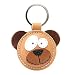 Produktbild Schlüsselanhänger Bär Braun aus Leder Geschenk für Lieblingsmensch Frauen Männer Kinder Schulanfang Abitur Glücksbringer Talisman Handarbeit (1)