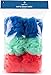 Amazon Basics Exfoliating Bath and Shower Loofah, Multicolor, Pack of 6