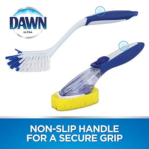 Dawn Ultra 2-Piece Superfabric Sponge Soap Dispensing Dish Wand And Radial Head Kitchen Brush Set #TOP6