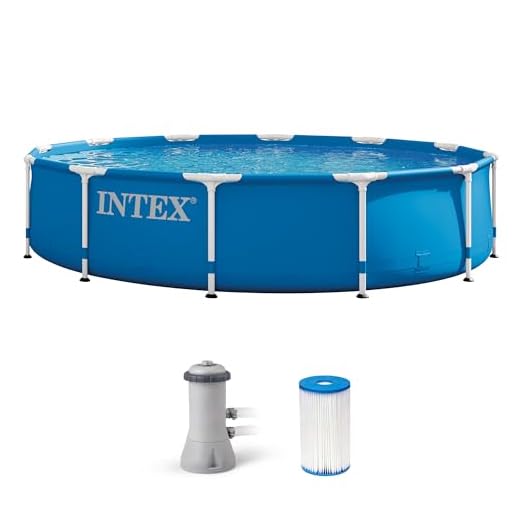 INTEX 28211EH 12ft x 30in Metal Frame Pool with Cartridge Filter Pump