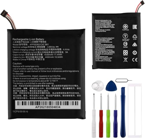 E-yiiviil Batteria di ricambio APP00262 compatibile con Caterpillar Cat S61 con strumenti