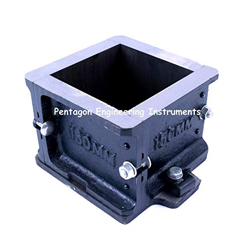 Pentagon Engineering Instruments Cube Mold Concrete Testing Equipment (Black, 150x150x150 mm)