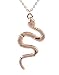 Produktbild Générique Halskette mit Anhänger Schlange aus vergoldetem Stahl mit Kette aus Stahl