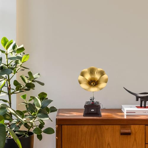 Figurine de phonographe résine pour styliser un bar rétro - 5
