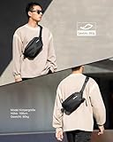 Inateck Sling Bag X, Kompakt Chest Bag Herren Damen, Wasserdicht Bauchtasche Brusttaschen Umhängetasche Schultertasche Crossbody Bag für Alltag Reise Wandern