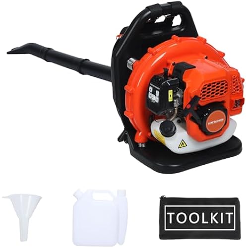 52CC Gas Backpack Leaf Blower, Snow Blower 550 CFM Orange
