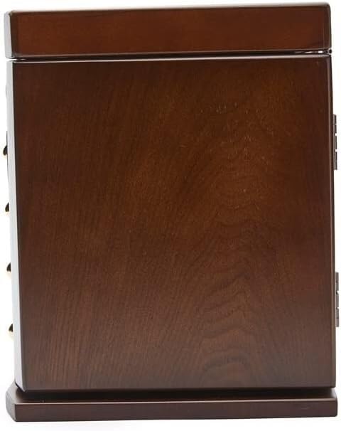 Joyero de madera con cerradura de combinación, almacenamiento de madera maciza de alta calidad para joyas, collares y relojes, ideal para mujeres y niñas