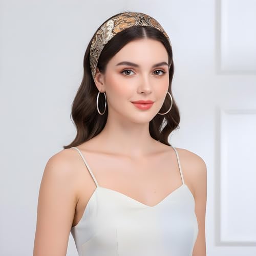 HaiFafafaing Silk Head Scarf for Women 27.5\" Square Printed Silk Hair Scarf Bandana Like Satin Head Scarves Square Neck Scarfs for Women Hair Bandanas