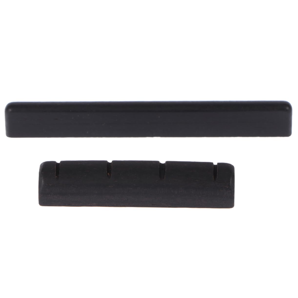 HEMOTON Gl301 Ukulele Guitar Bridge Nut Saddle Ebony Wood Easy Cut and Fit Enhance Your Instrument's Tone