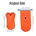 Swim Buoy for Open Water,Swim Buoy with Waist Belt Large Capacity Inflatable Swim Bubble with Air Seal PVC Roll Top Waterproof Dry Bag for Swimming Drifting Kayaking,Swim Bubble