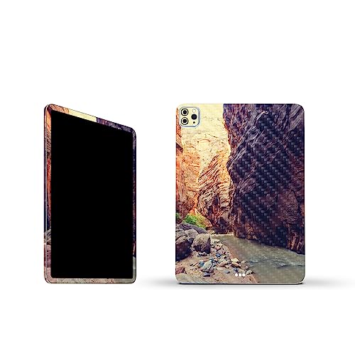 Image of MightySkins Carbon Fiber Skin Compatible with Apple iPad Pro 11 inch M2 4th Gen (2022) Full Wrap Kit - The Narrows | Protective, Durable Textured Carbon Fiber Finish | Easy to Apply | Made in The USA