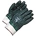 Bob Dale 99-1-9393 Double Dipped Liquid Proof PVC with Safety Cuff, Size 1, Green