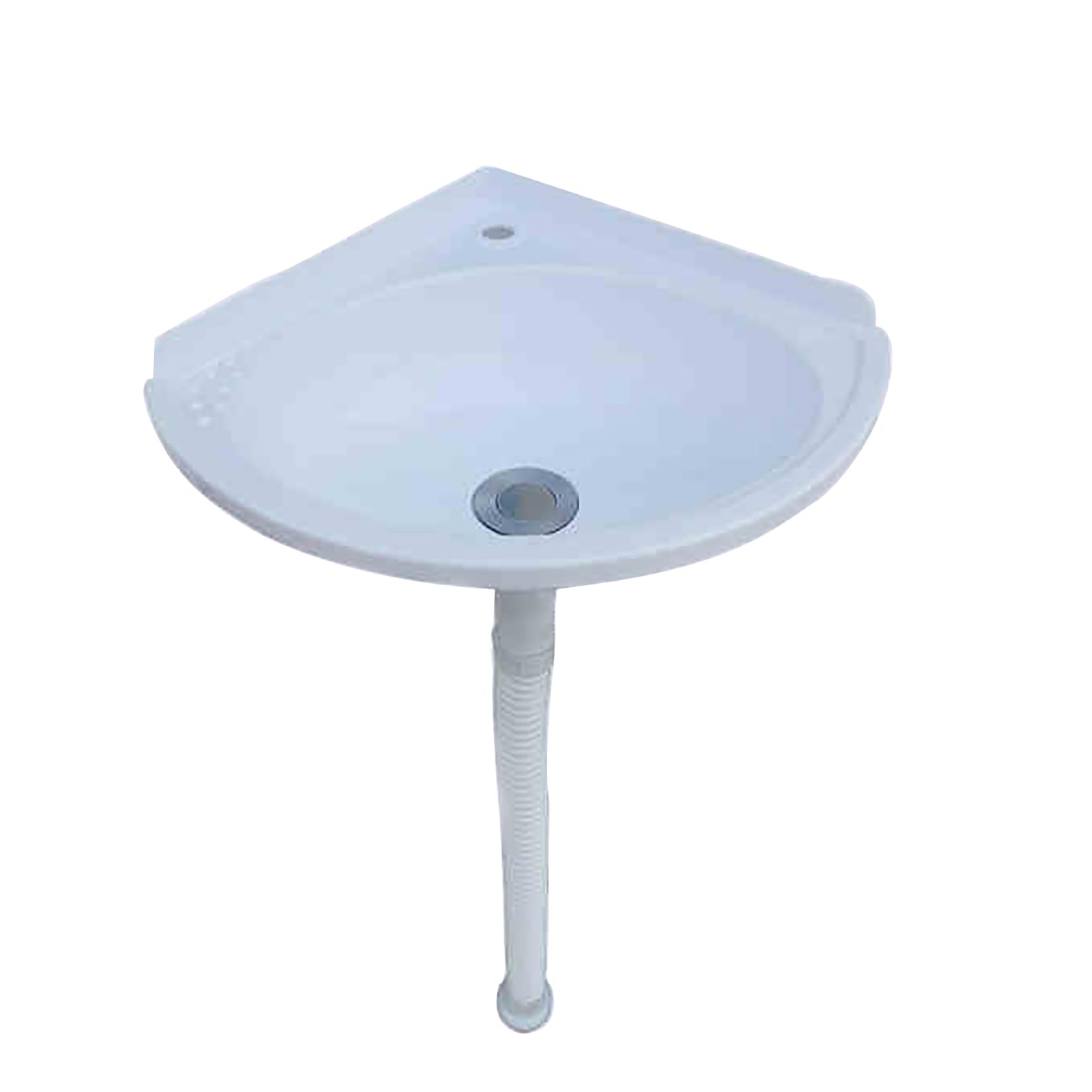 Mini évier ovale blanc idéal petits espaces et toilettes d'appoint
