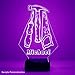 Custom Handyman's Construction Tools LED Sign Night Light Lamp with Remote, Light Up Display with Personalized Name or Image, Customized, Made in The USA, Clear Acrylic Home Decor, 16 Colors, 4 Modes