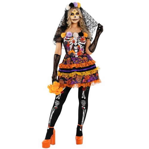 Morph Womens Day Of The Dead Costume Adult, Day of